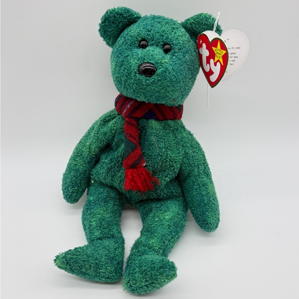 TY Beanie Babies Wallace the Bear with tag 1999 Rare